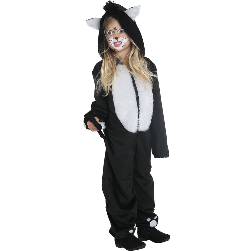 Blacky cat costume kids jumpsuit 104