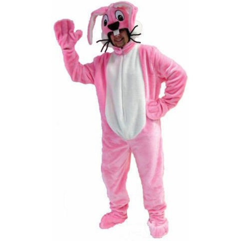 Bunny men costume pink