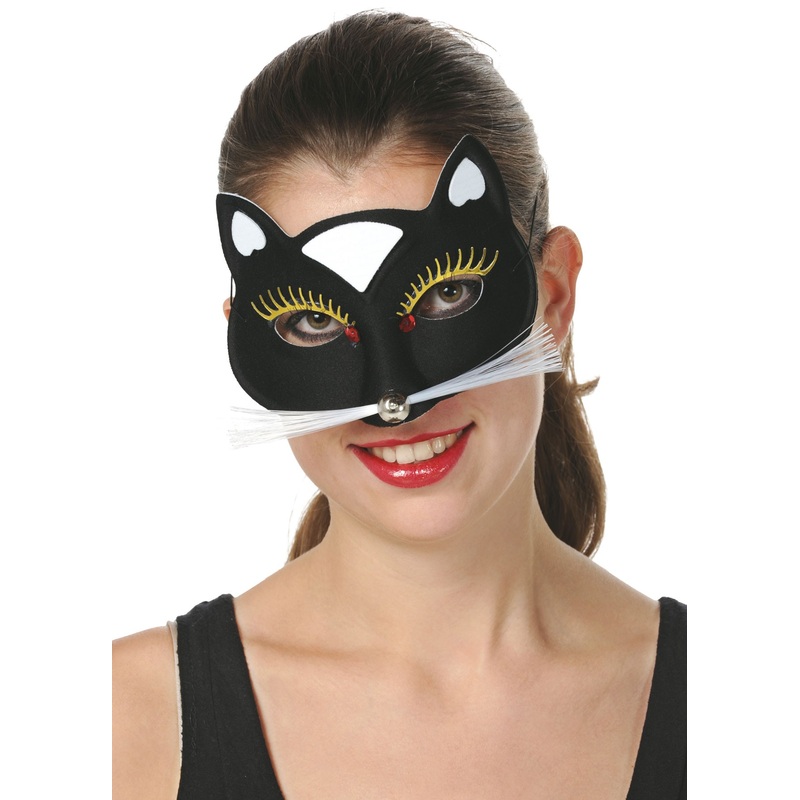 Cats eye mask with mustache