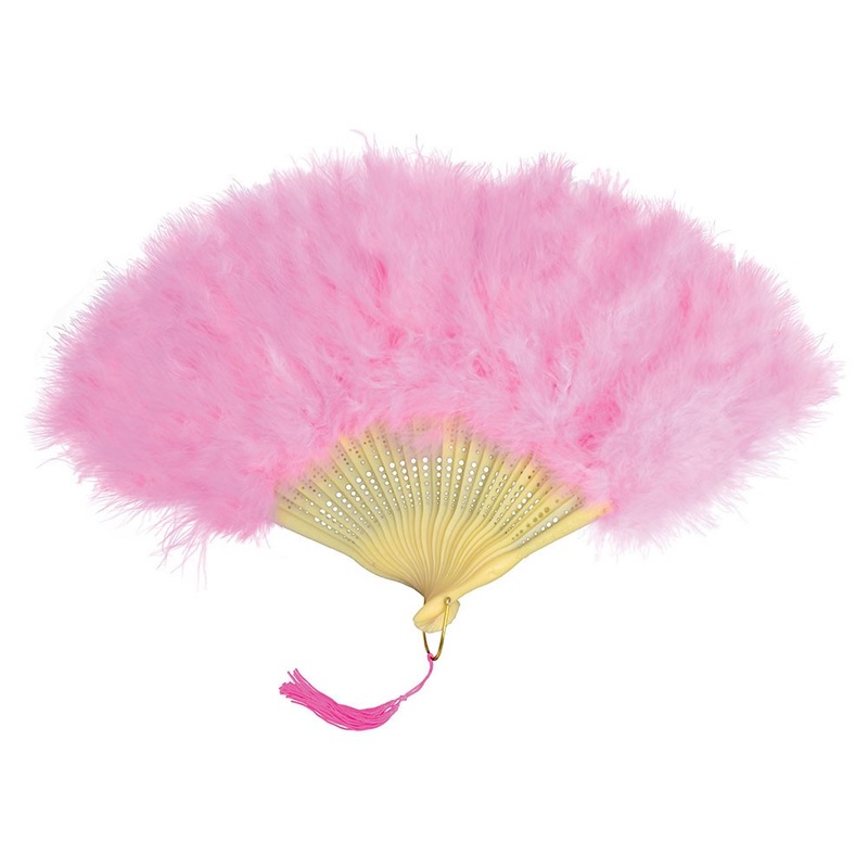 Feather fan pink