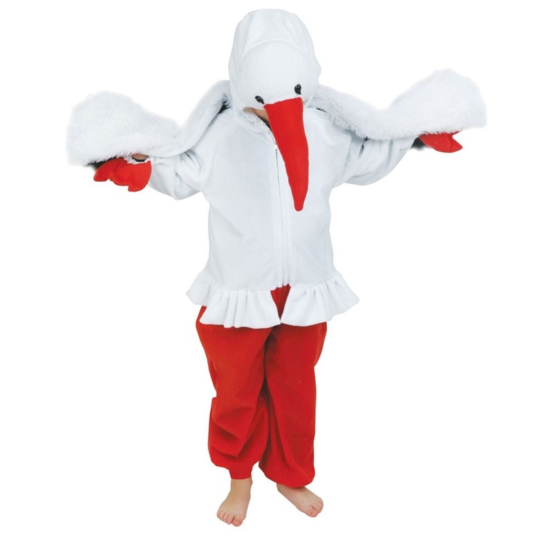 Fluttering stork child costume 104