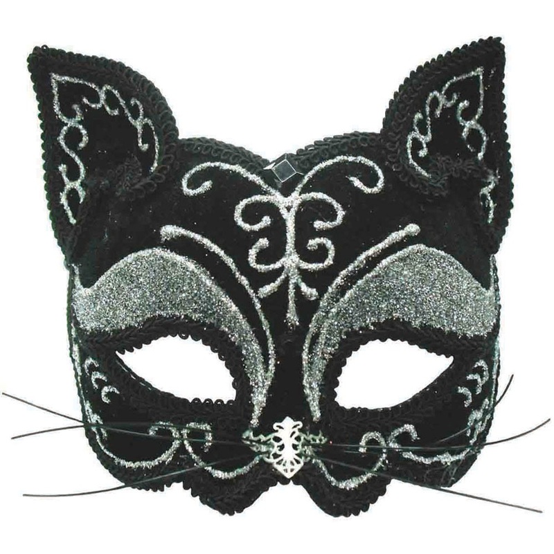 Glitter cats eye mask