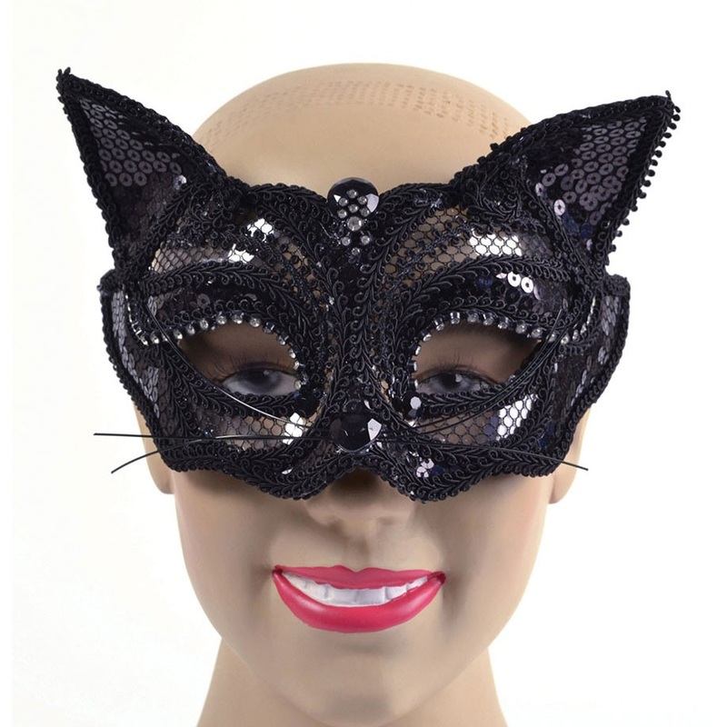 Mantino sequin cat mask