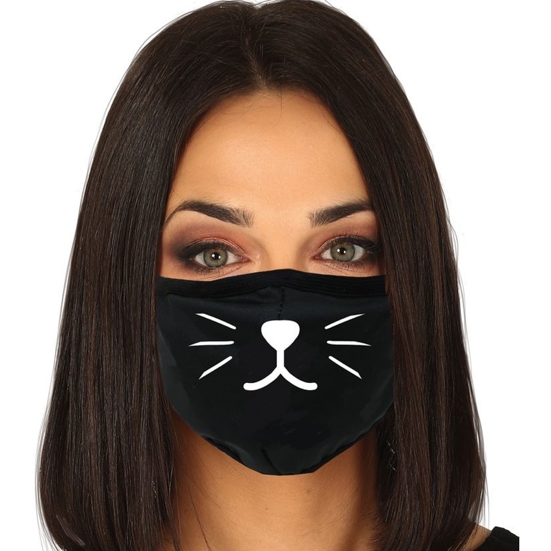 Mouth nose mask cat