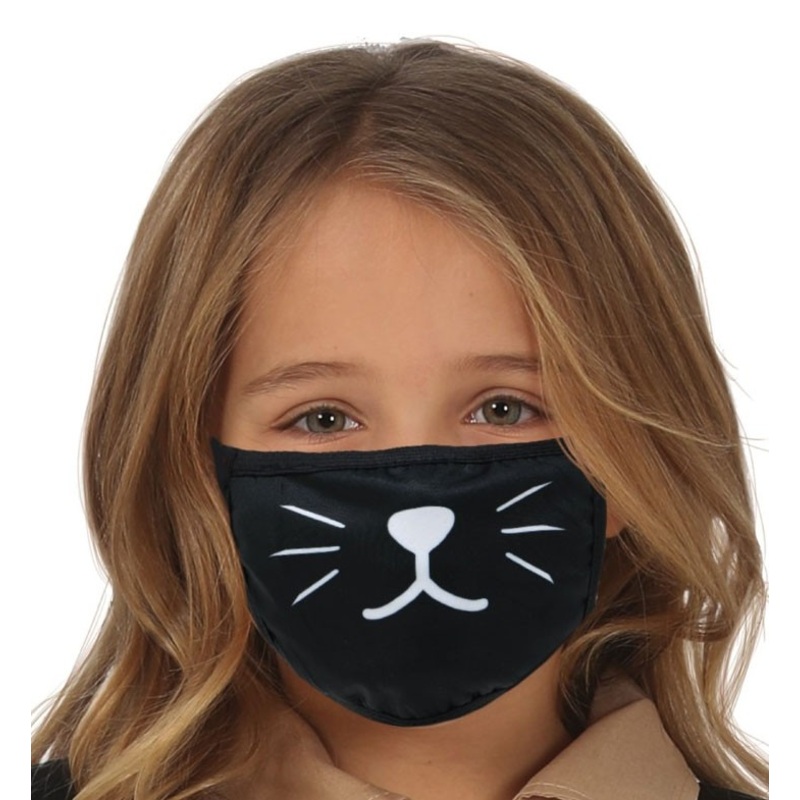Mouth nose mask cat for children
