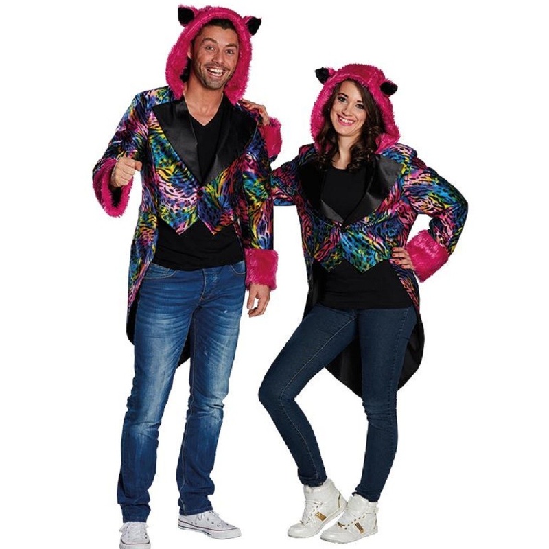 Paw unisex cats tailcoat with hood S