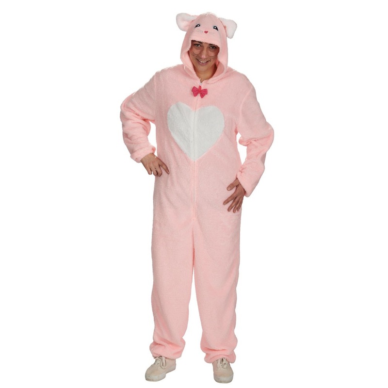Pink cat jumpsuit for women 38-40
