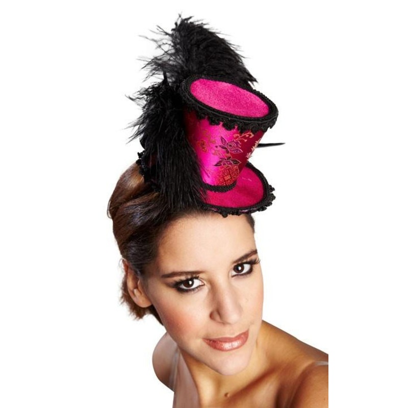 Premium Burlesque headband pink