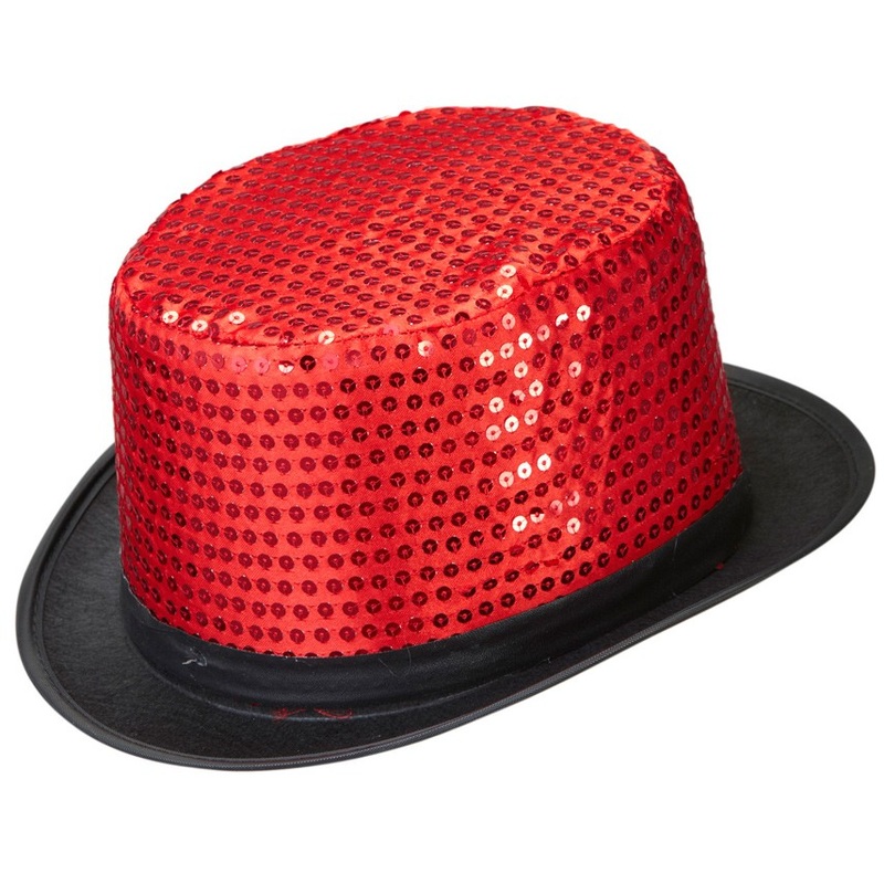 Sequin cylinder red