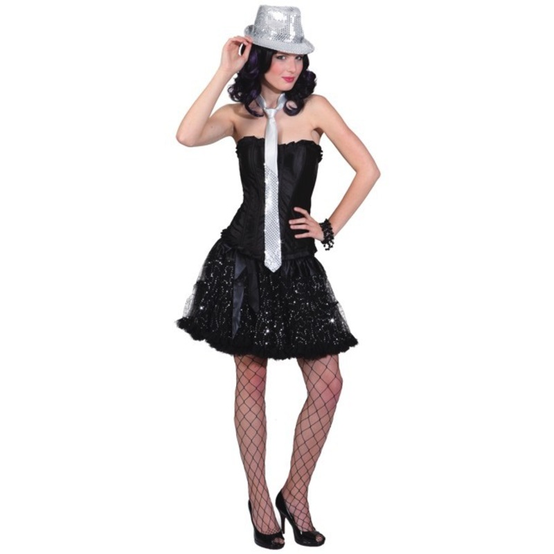 Sequin glamor tulle skirt S-M