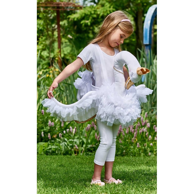 Sweet swan riding costume for children
