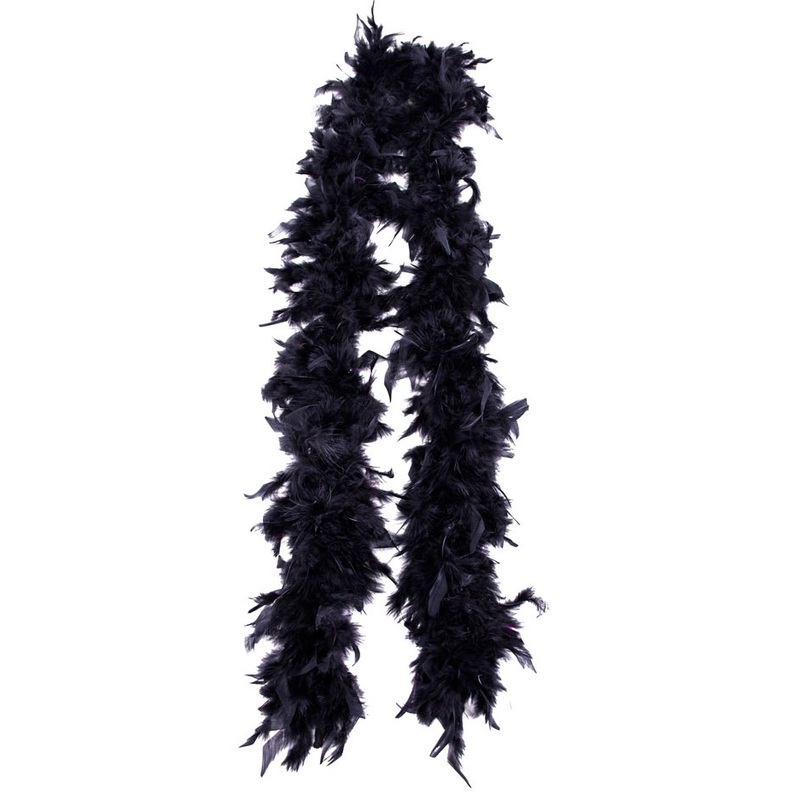 Black feather boa Alissa