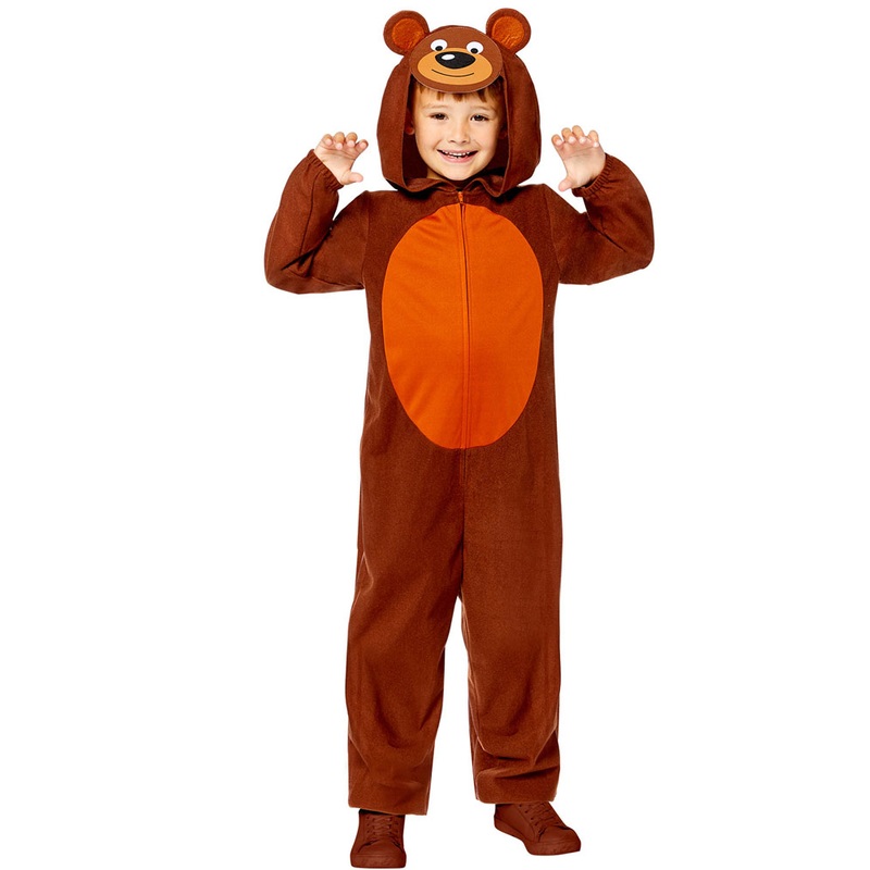 Brown bear costume for children