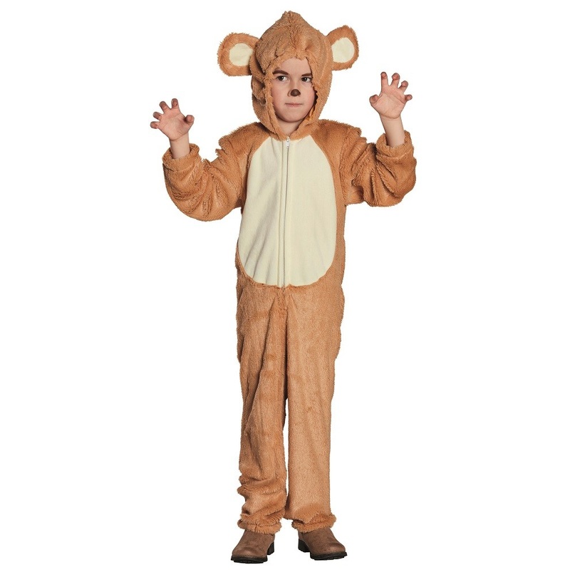 Brown growling bear child costume 104