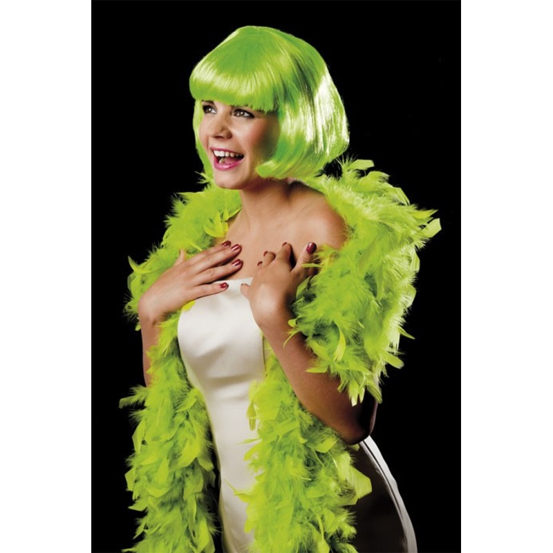 Feather boa green 180cm