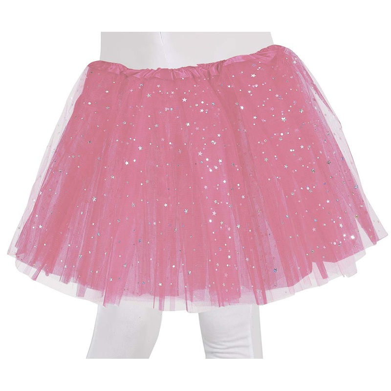 Glitter stars tutu for girls pink