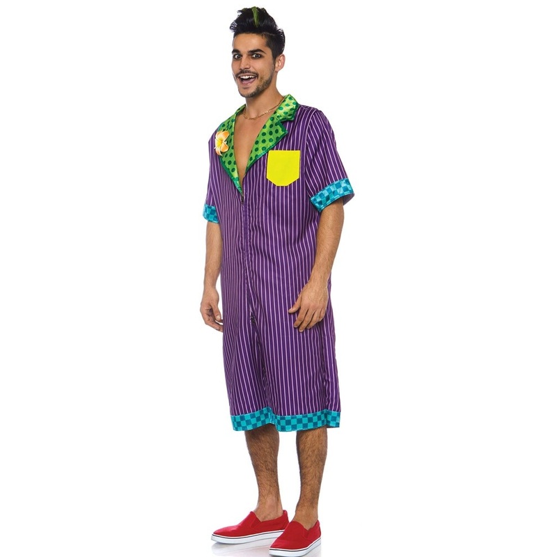 Laughing villain in pajama costume S-M