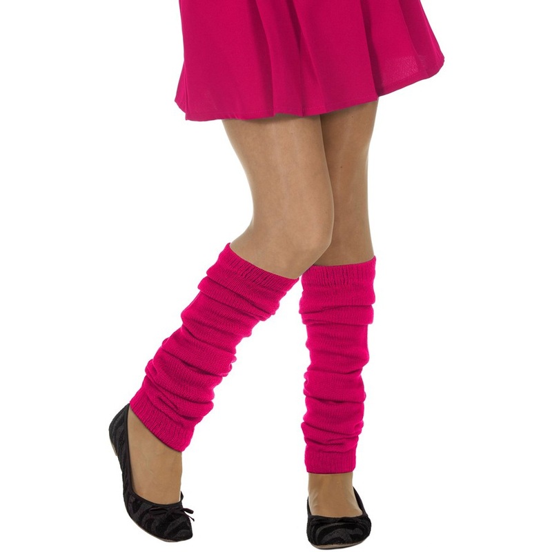 Leg warmers neon pink