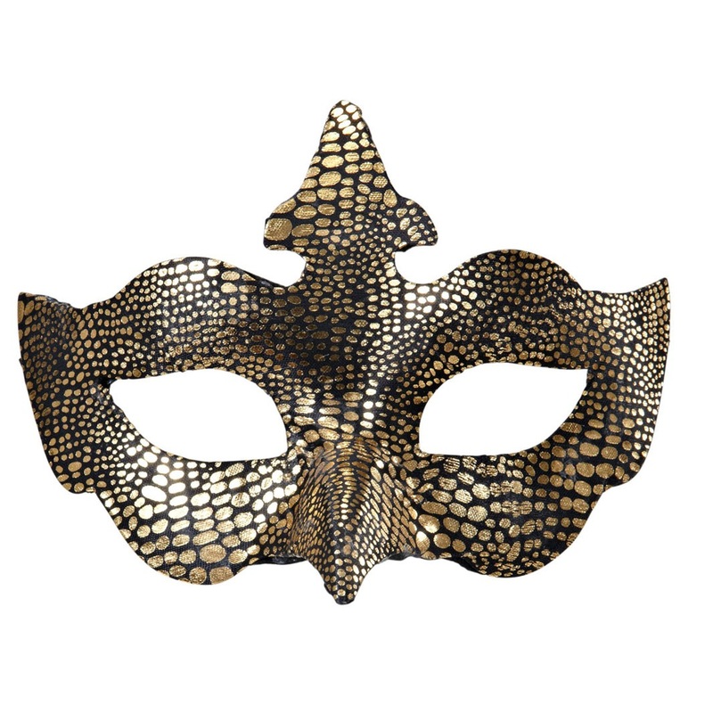 Metallic eye mask gold