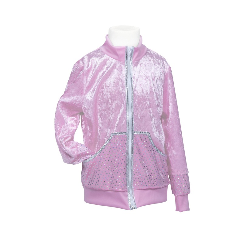 Pink tracksuit jacket for girls 116