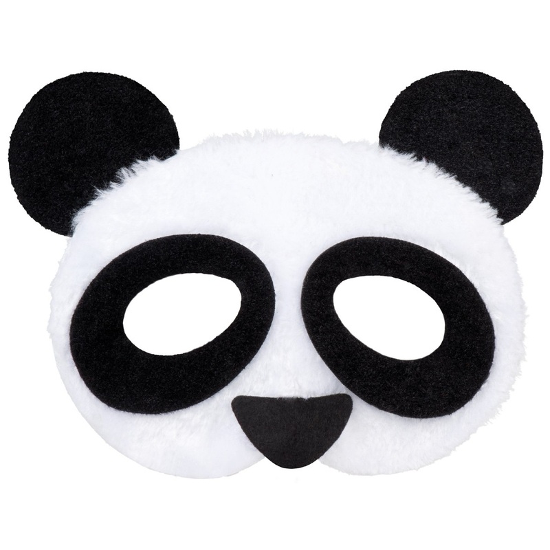 Plush panda bear mask