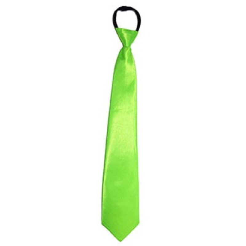 Shiny neon tie green