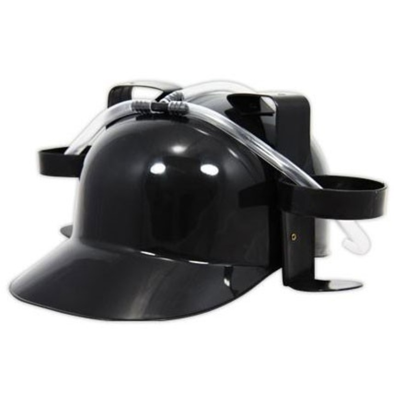 Black drinking helmet beer helmet