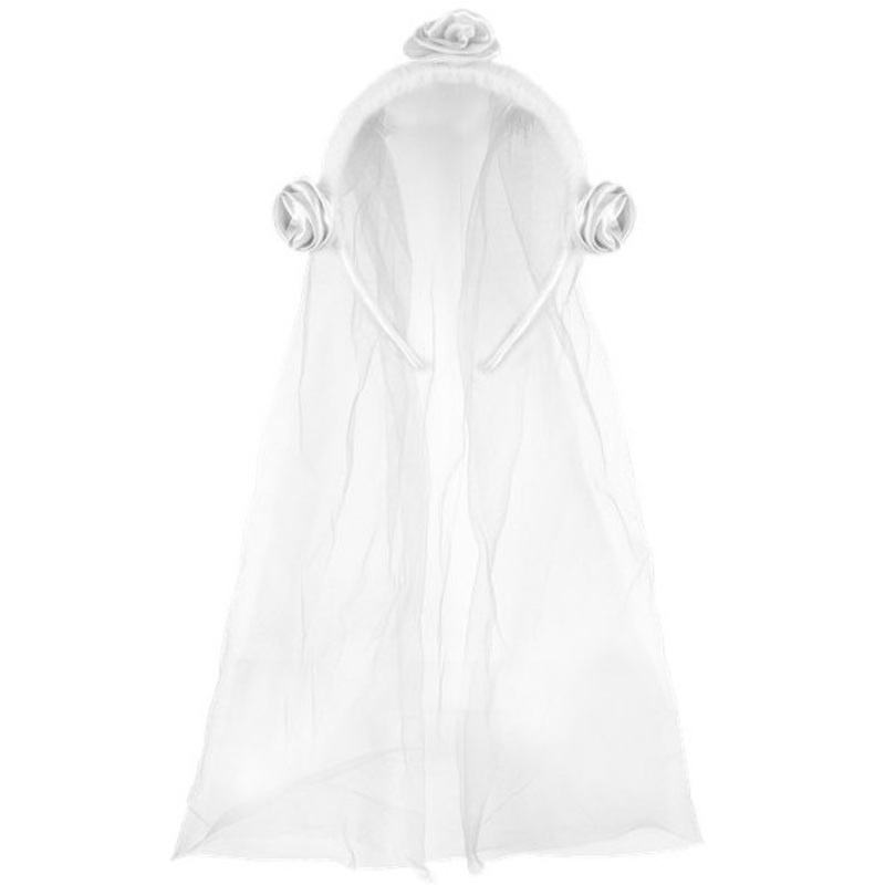 Bridal veil white roses 1,5m
