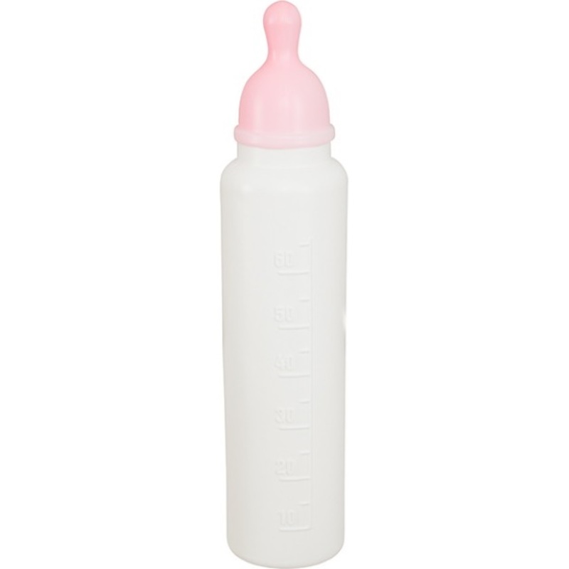 Fun baby bottle in white-pink