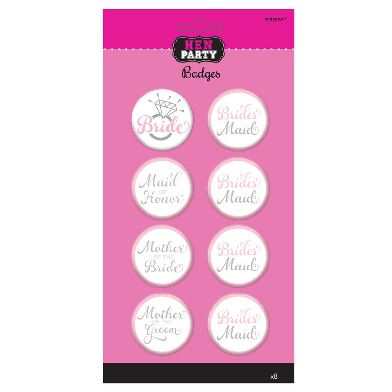 Funny bachelorette party buttons 8 pieces