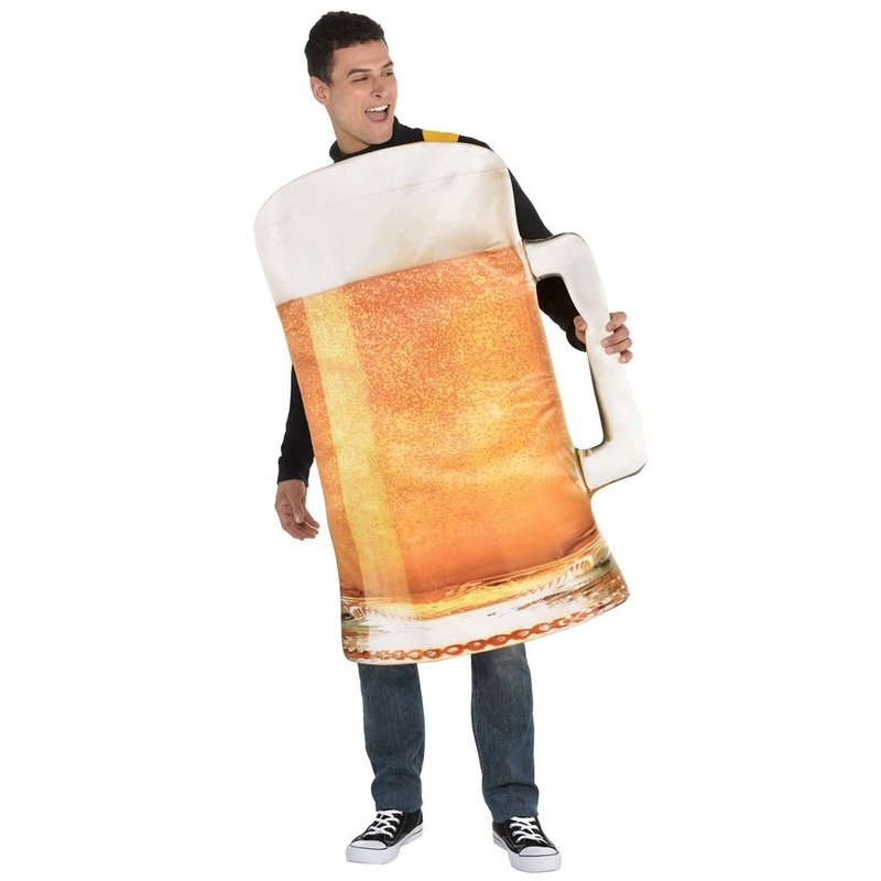 Funny beer mug costume M-L