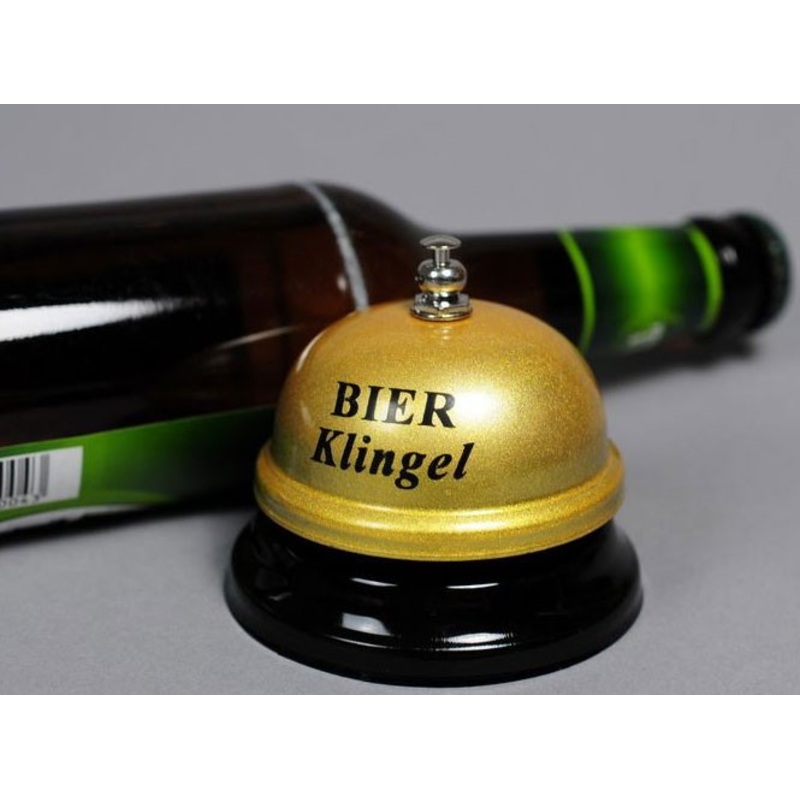 Golden beer time bell