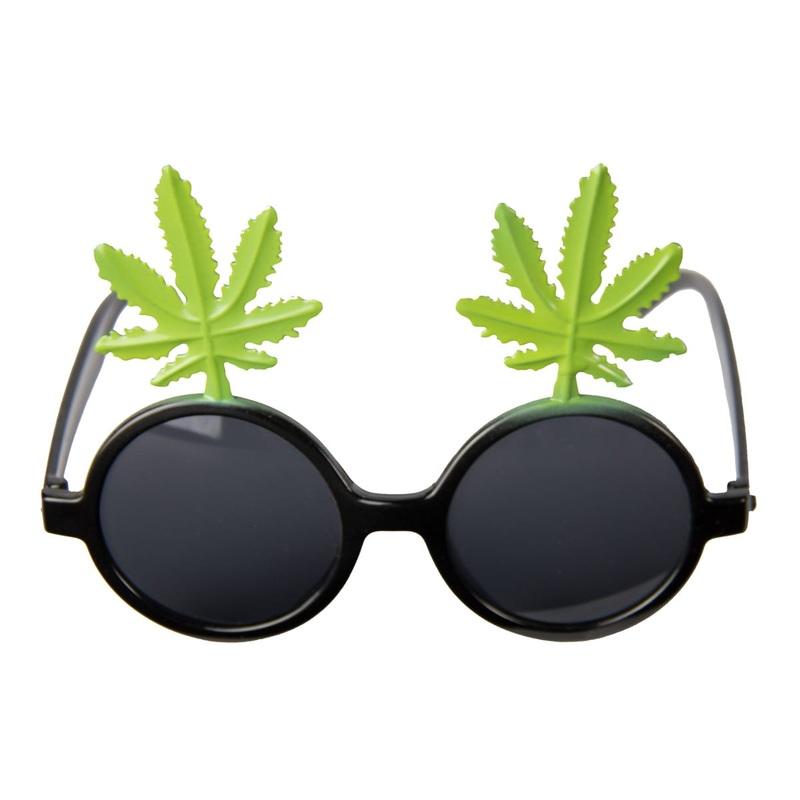 Hemp leaf party sunglasses