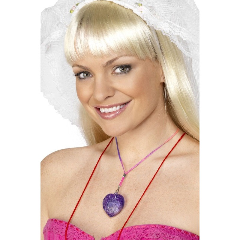 Luminous heart shaped necklace