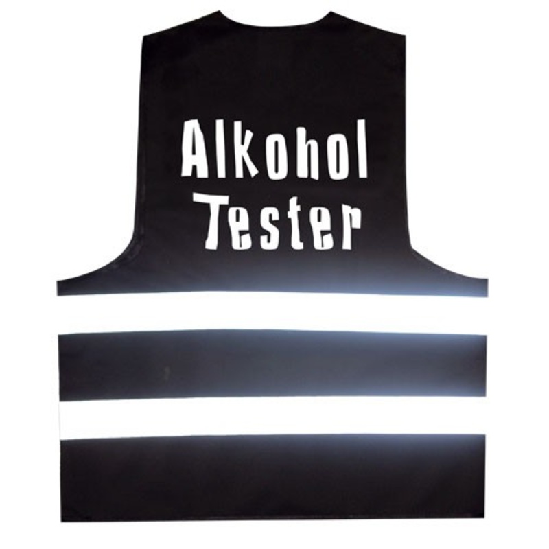 Party safety vest breathalyzer