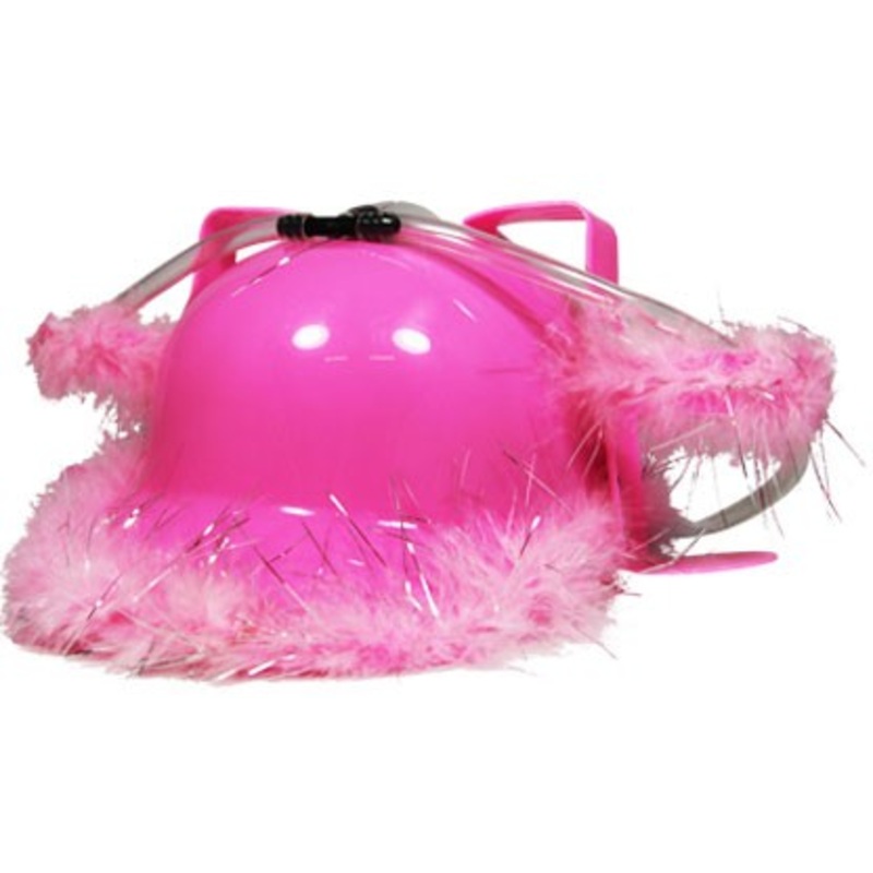 Pink-colored drinking helmet 30 x 26 x 15cm
