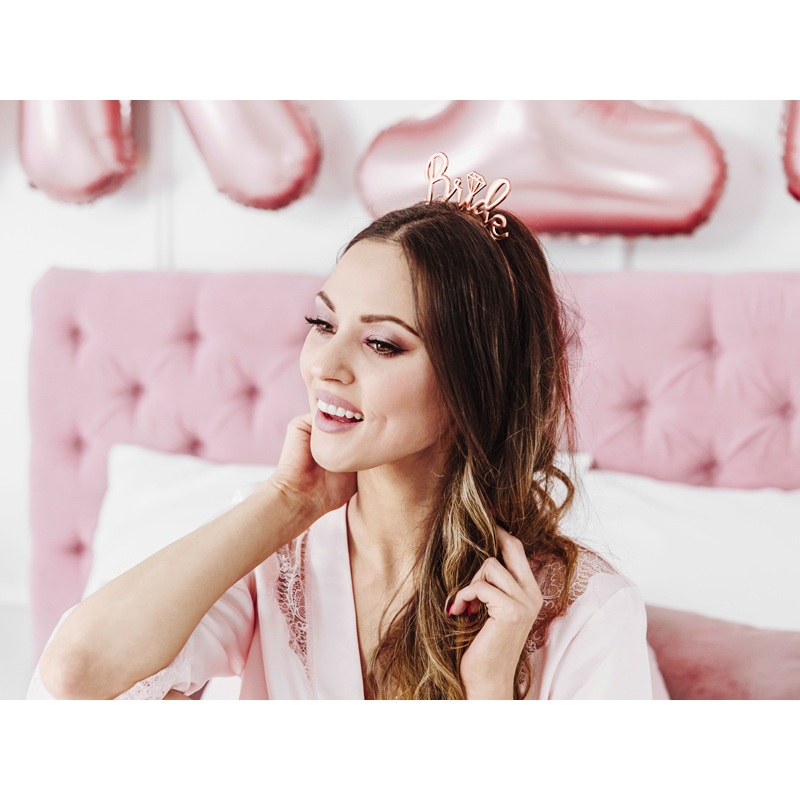 Rose gold bride headband