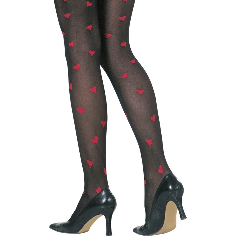 Sexy black heart tights