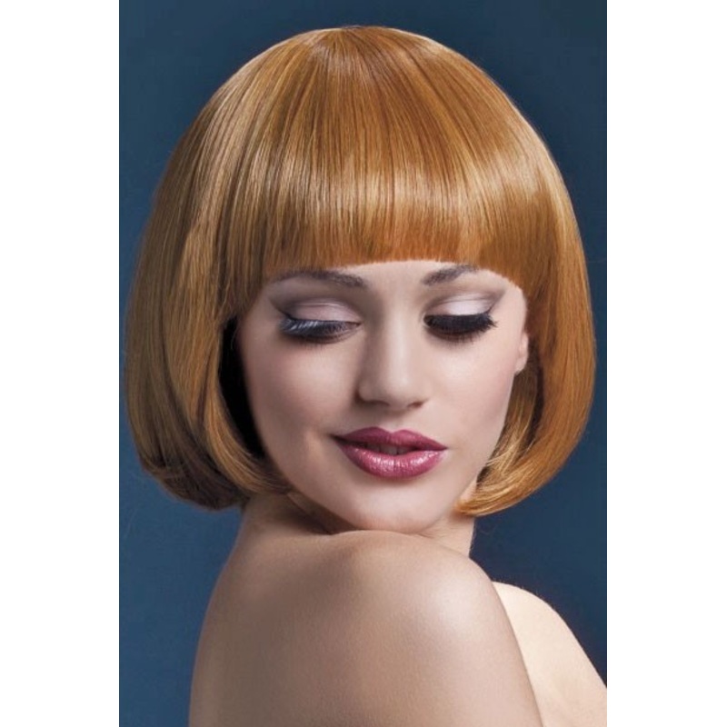 Tania bob wig golden brown