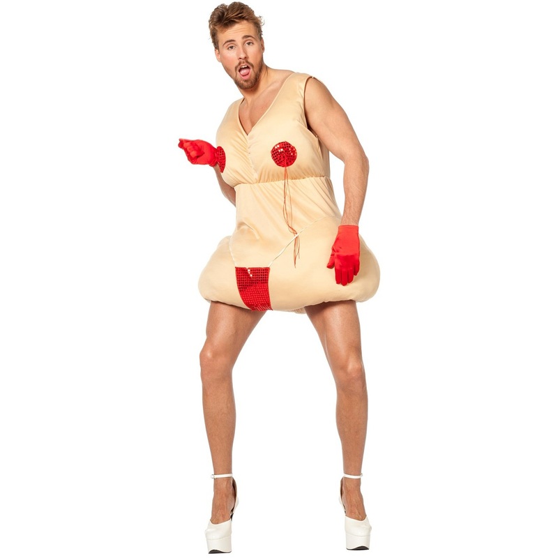Thick striptease lady fatsuit mens costume 52