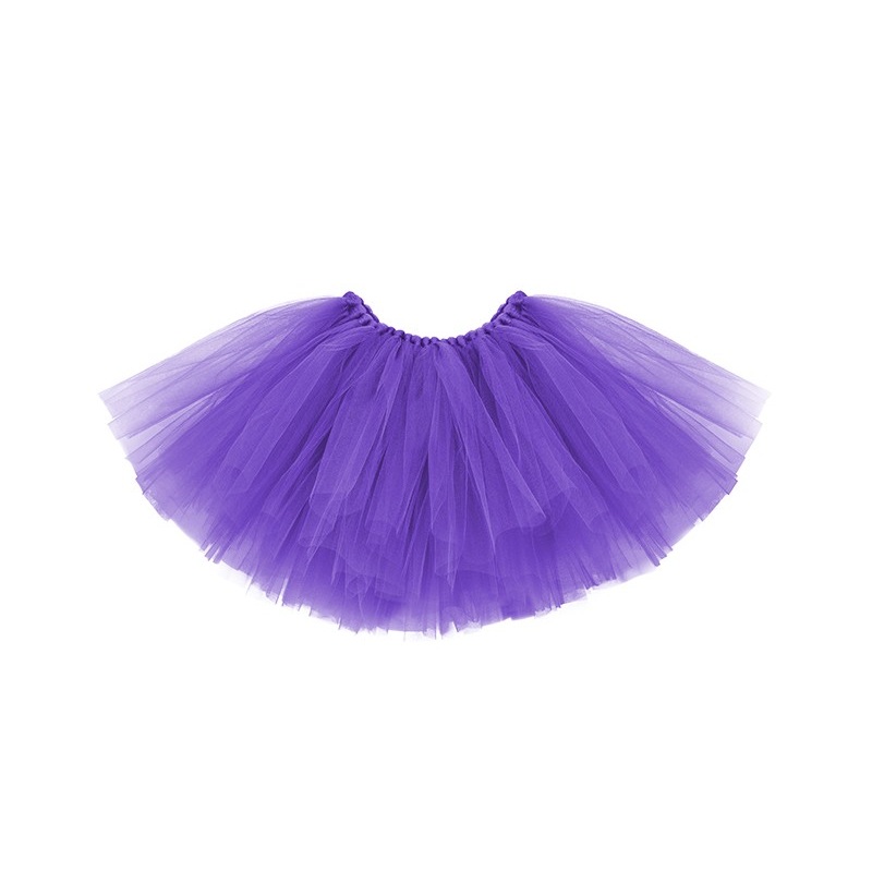 Tulle skirt tutu purple with bow waist circumference 50cm