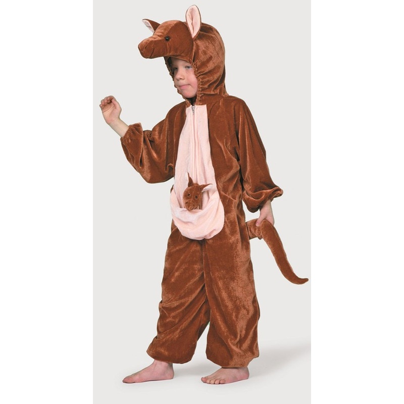 Brown kangaroo plush overall 92