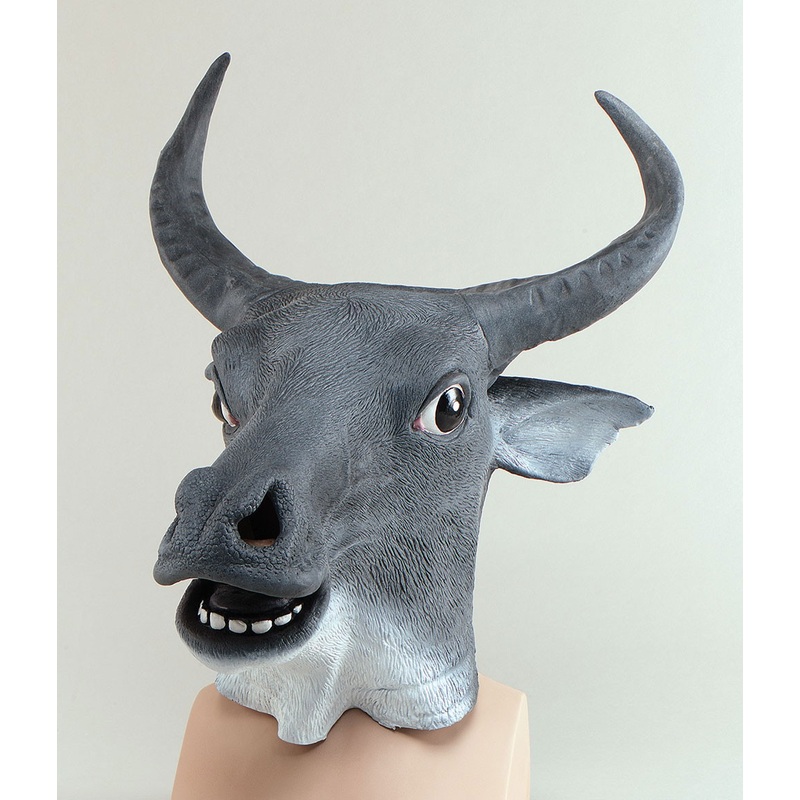 Cow cattle full head mask