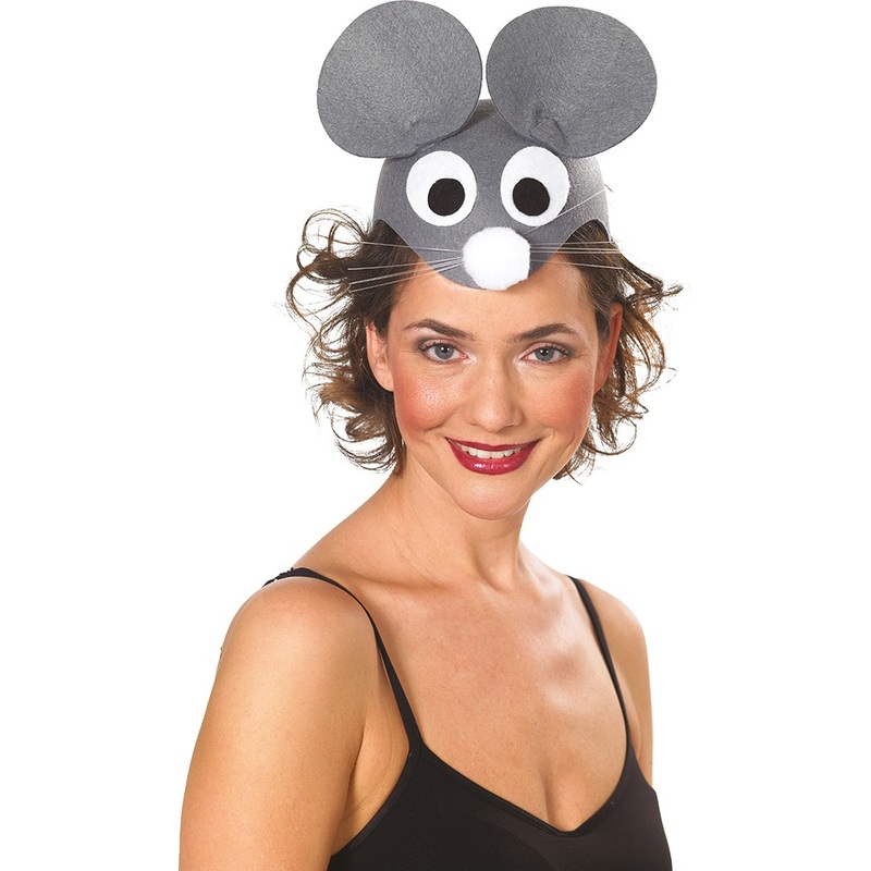 Cute mouse head cap