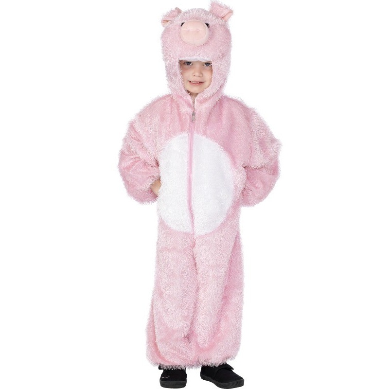 Fluffy piggy costume for children