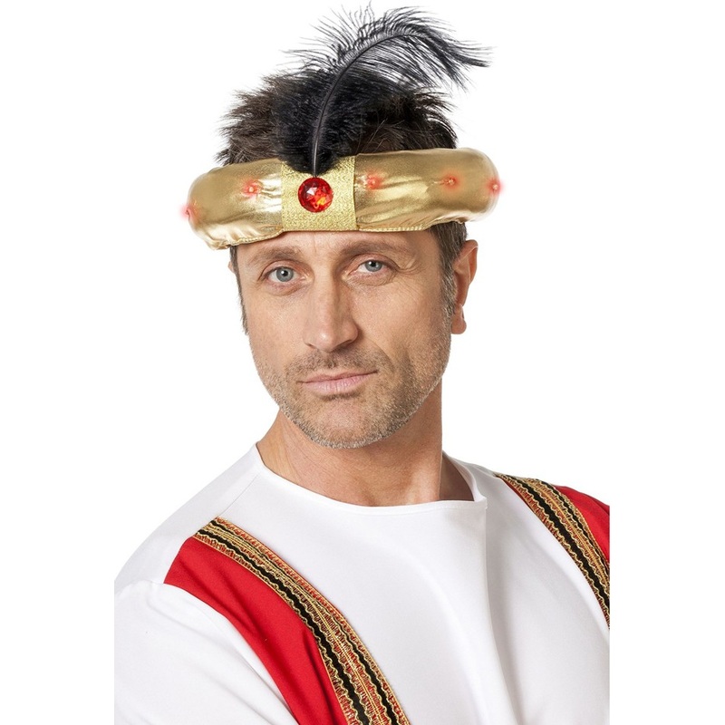 Gold turban with light effect
