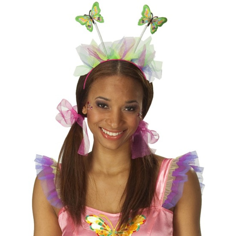 Imaginative butterfly headband with tulle