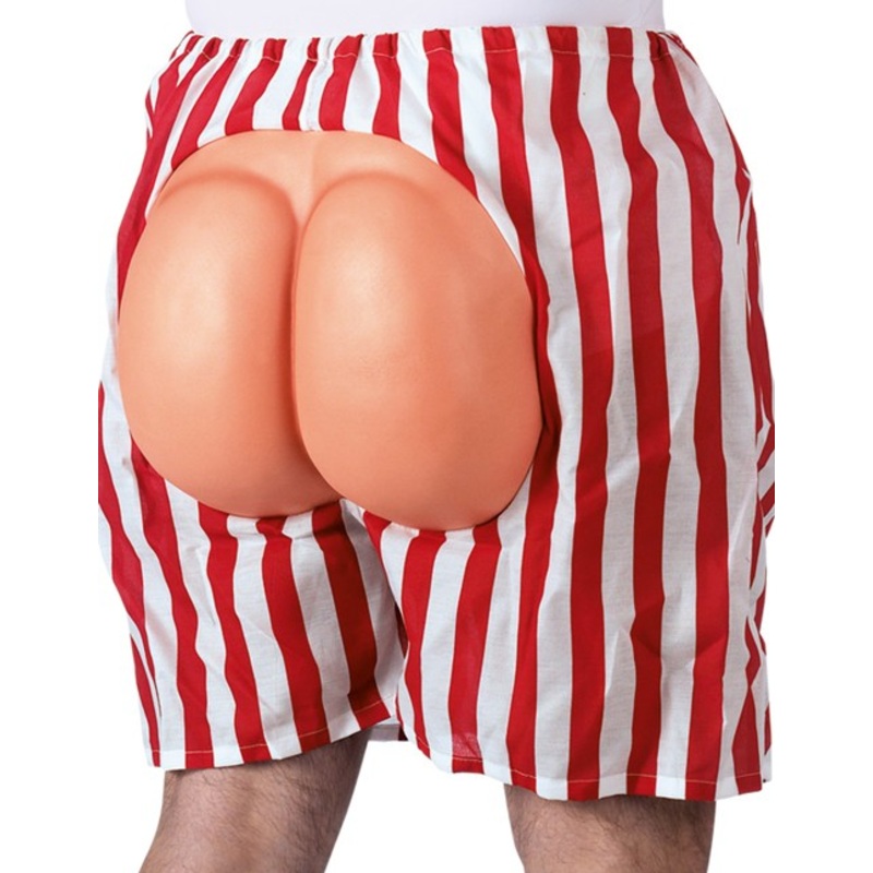 Joke pants with buttocks