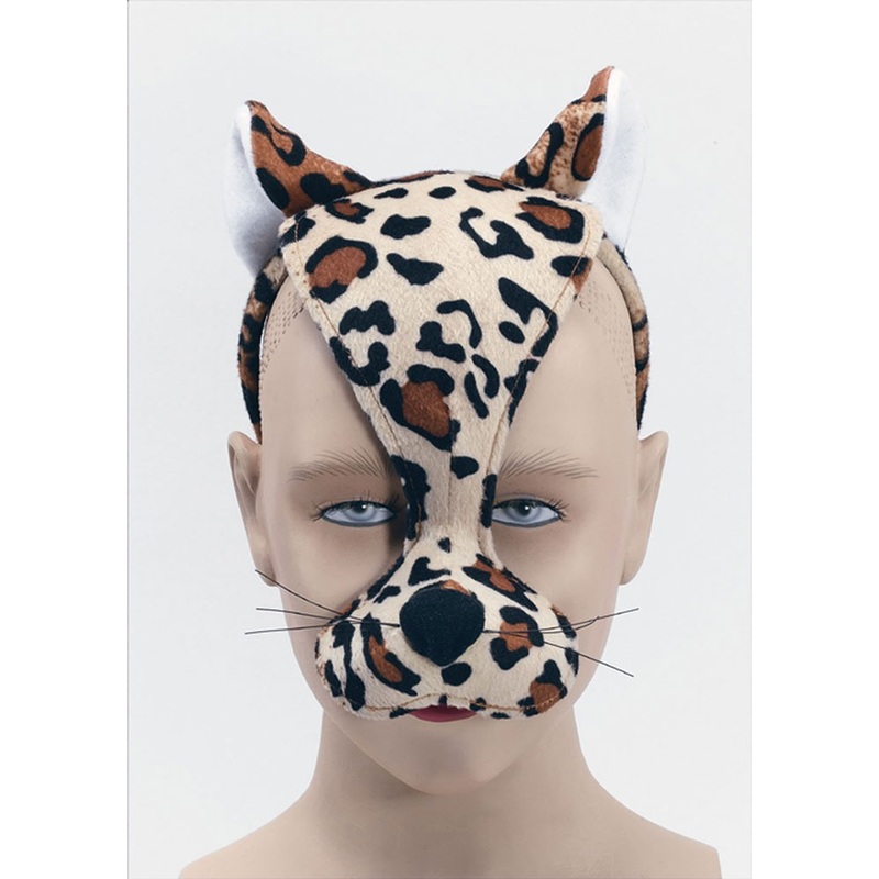 Leopard animal mask with sound