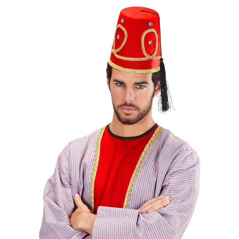 Orient hat with precious stones